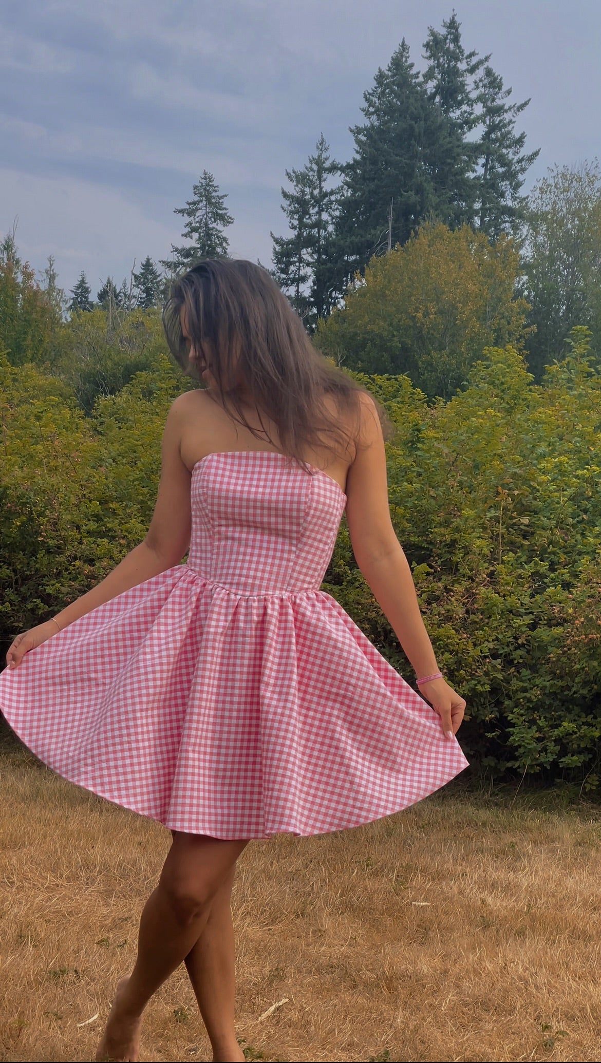 Pink Letters Corset Dress