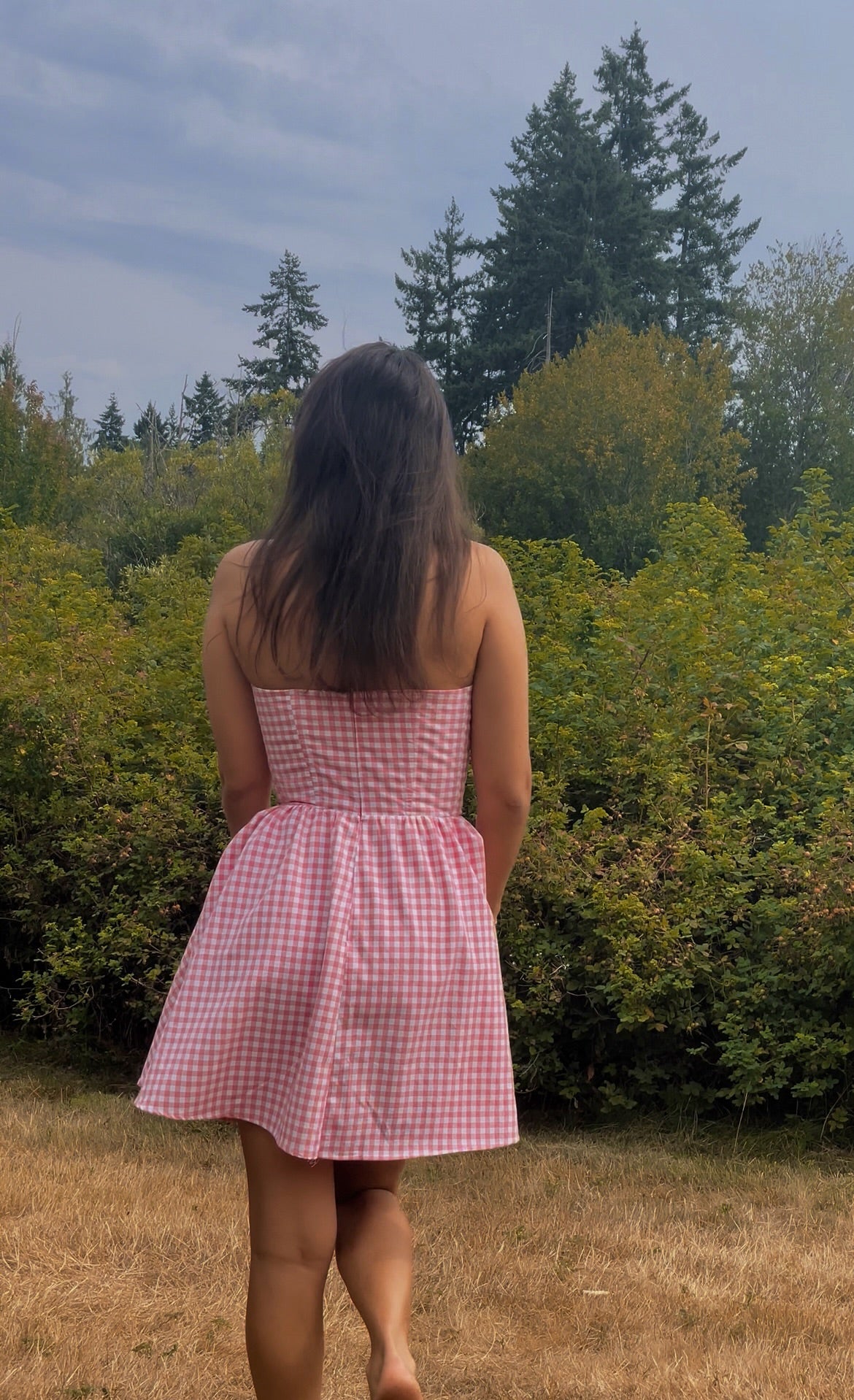 Pink Letters Corset Dress