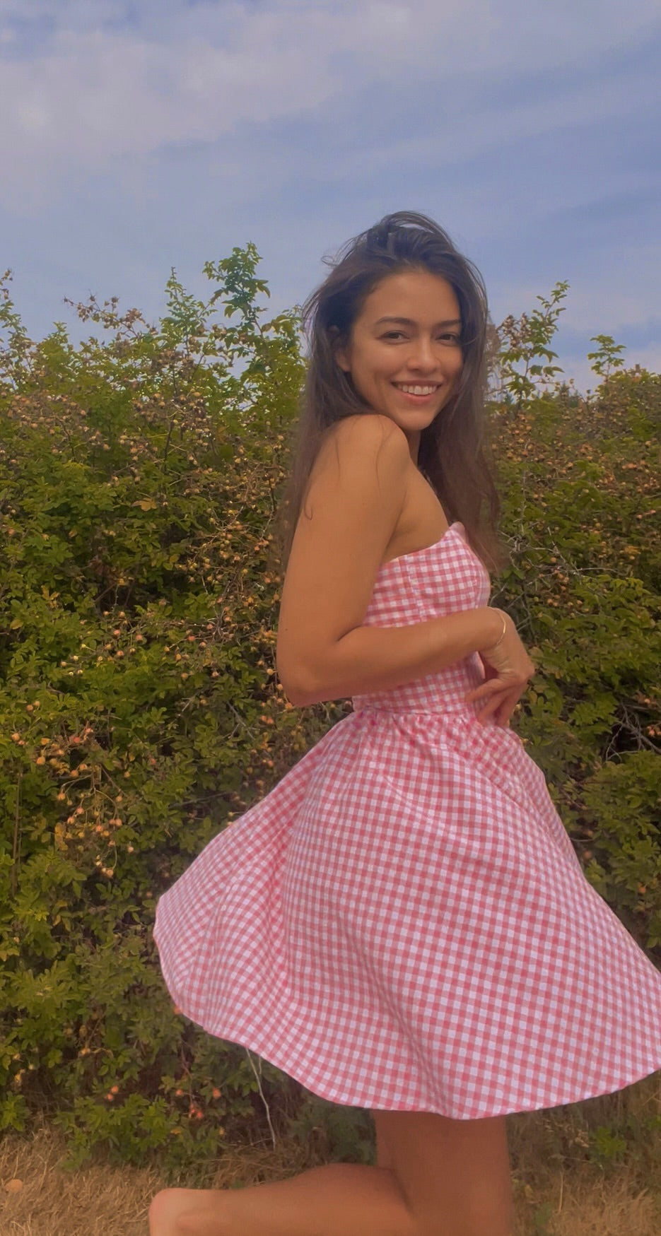 Pink Letters Corset Dress