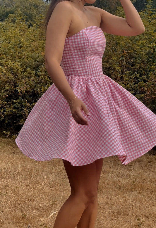 Pink Letters Corset Dress